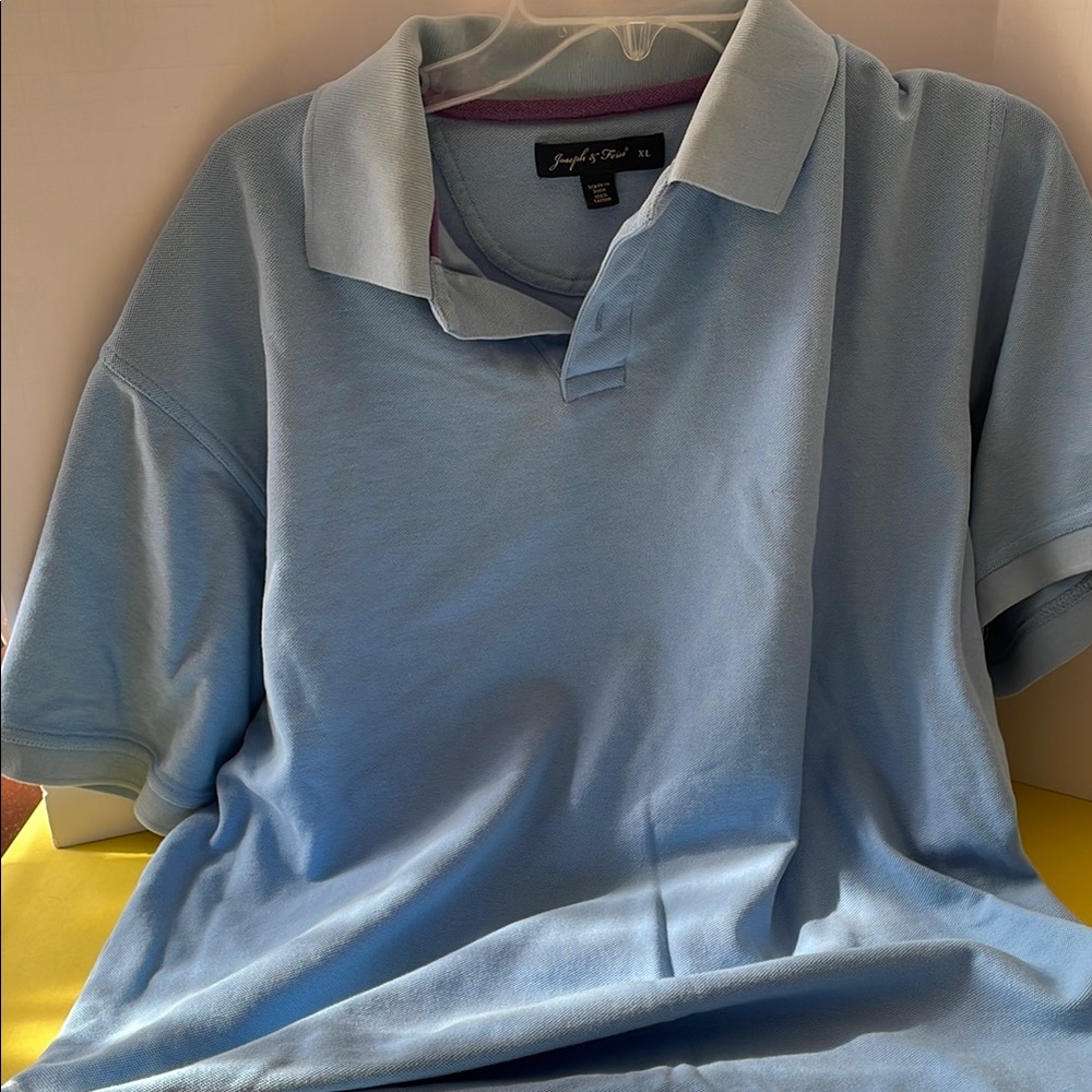 Men's Light Blue Joseph & Feiss Polo Shirt